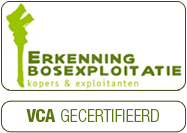 erkenning bosexploitatie en VCA gecertifieerd